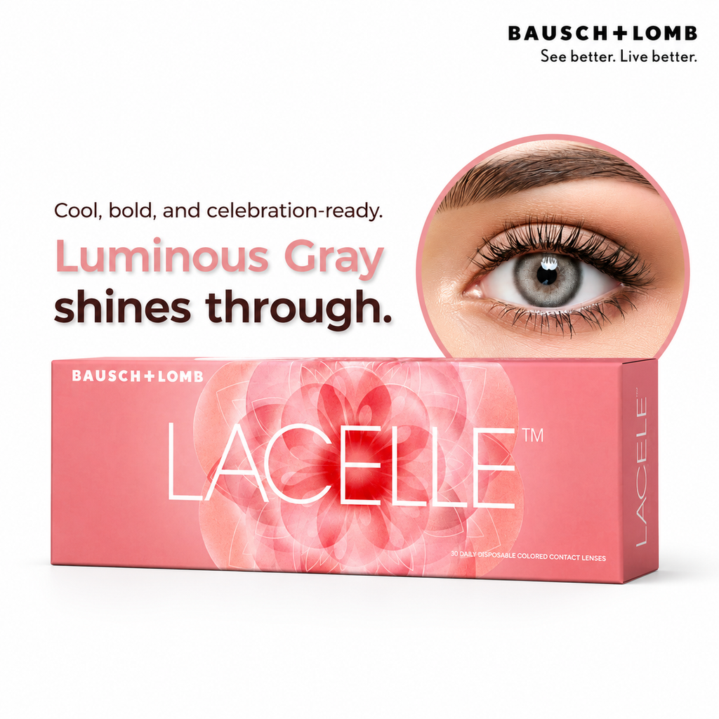 BAUSCH + LOMB LACELLE LUMINOUS GRAY PACK OF 5 PAIRS