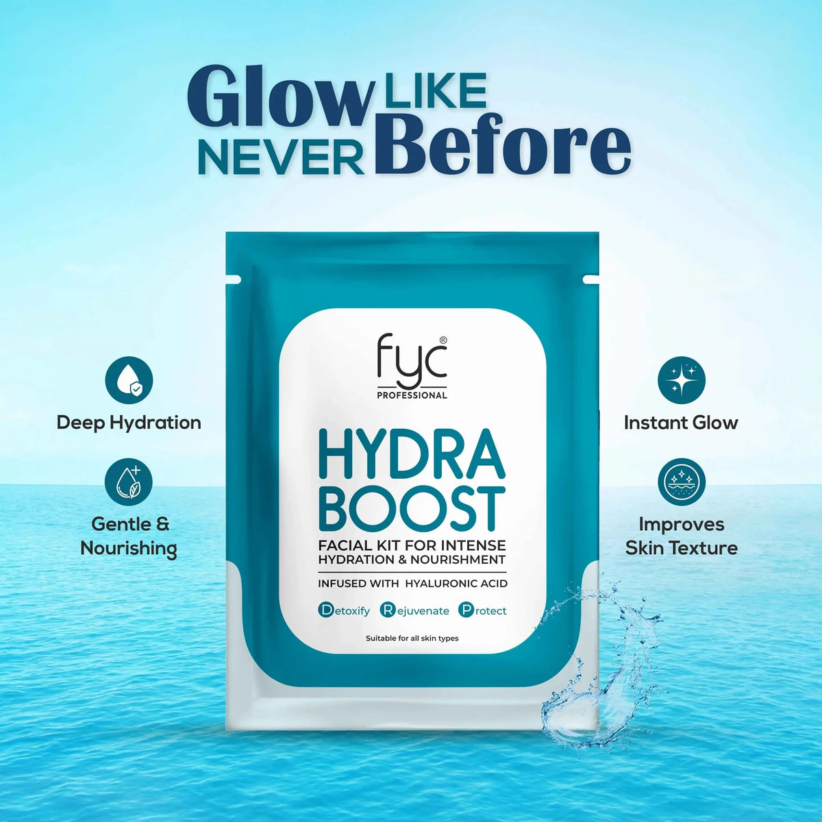 FYC 8 STEP HydraBoost Facial Kit Pouch 185g