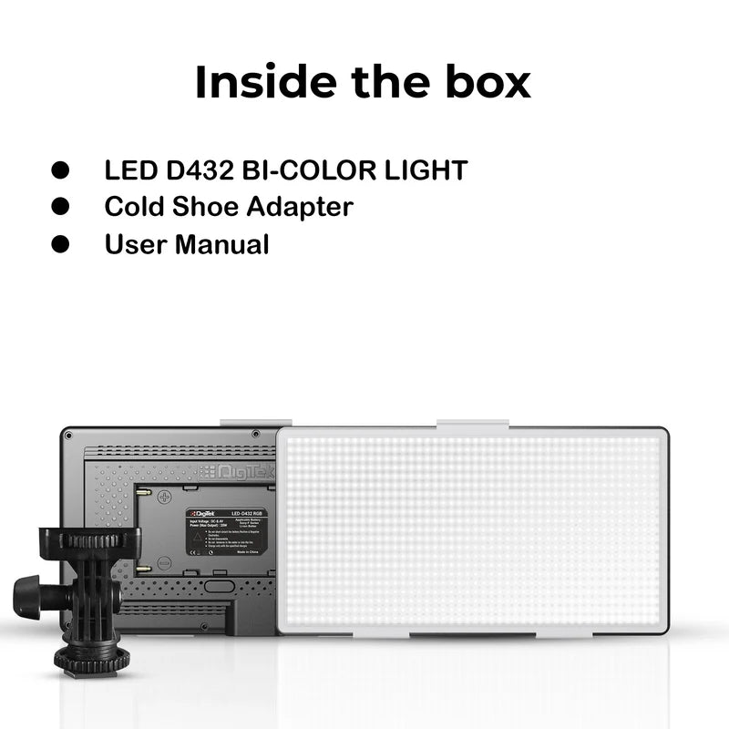 DIGITEK BI COLOR LED VIDEO LIGHT D432