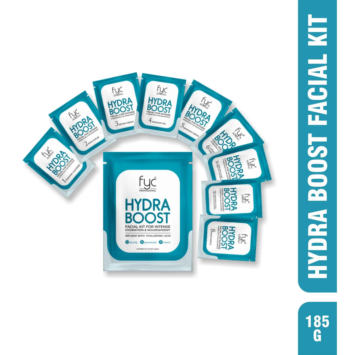 FYC 8 STEP HydraBoost Facial Kit Pouch 185g