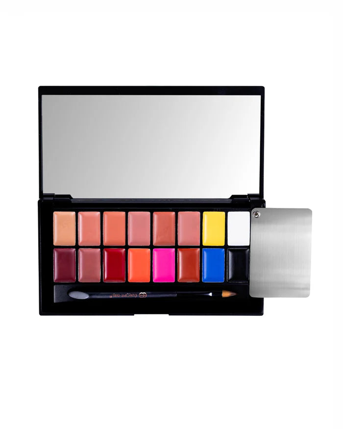 EUROPE GIRL Kiss Me Lip Palette | 16 Creamy Matte Shades