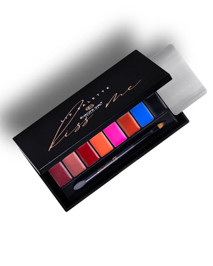 EUROPE GIRL Kiss Me Lip Palette | 16 Creamy Matte Shades
