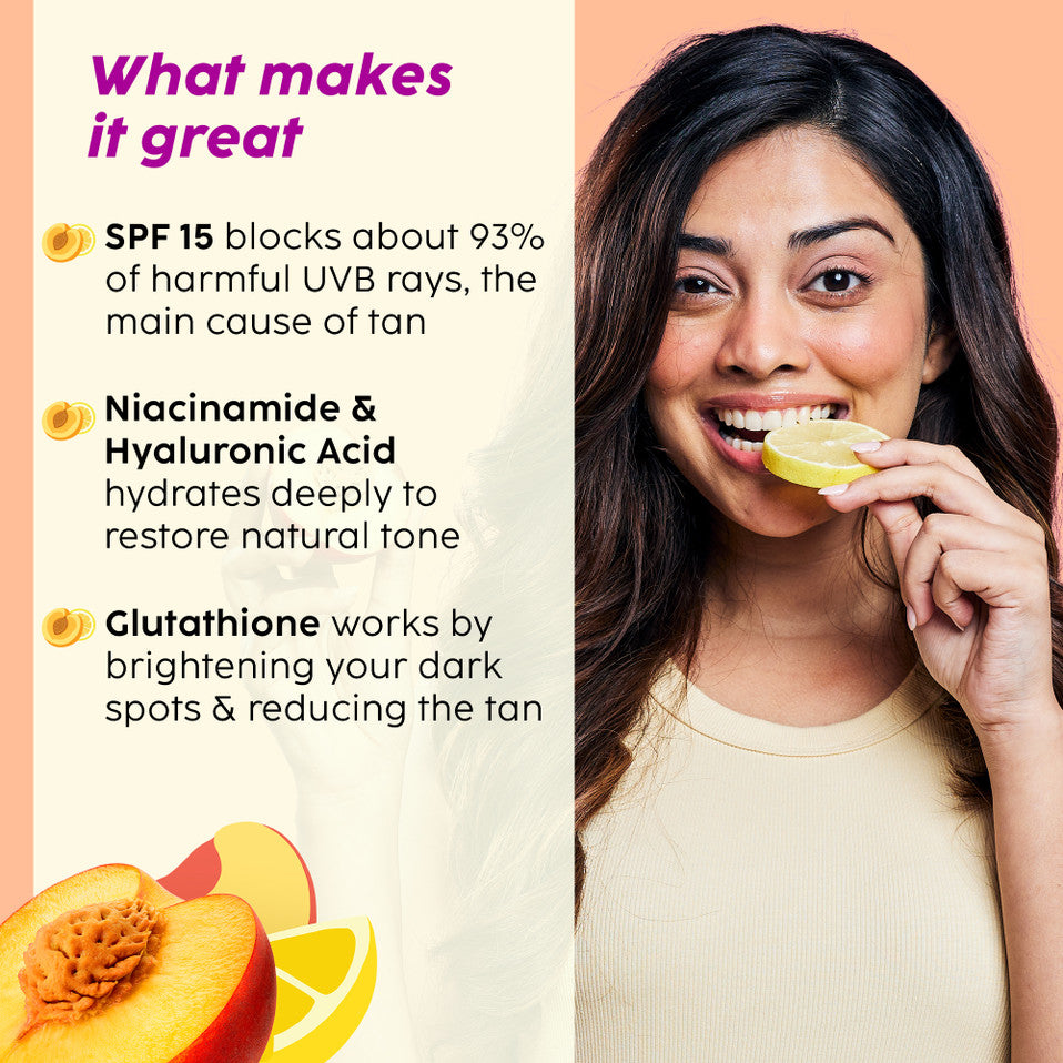 PLIX PEACHES 5% DETAN BODY LOTION