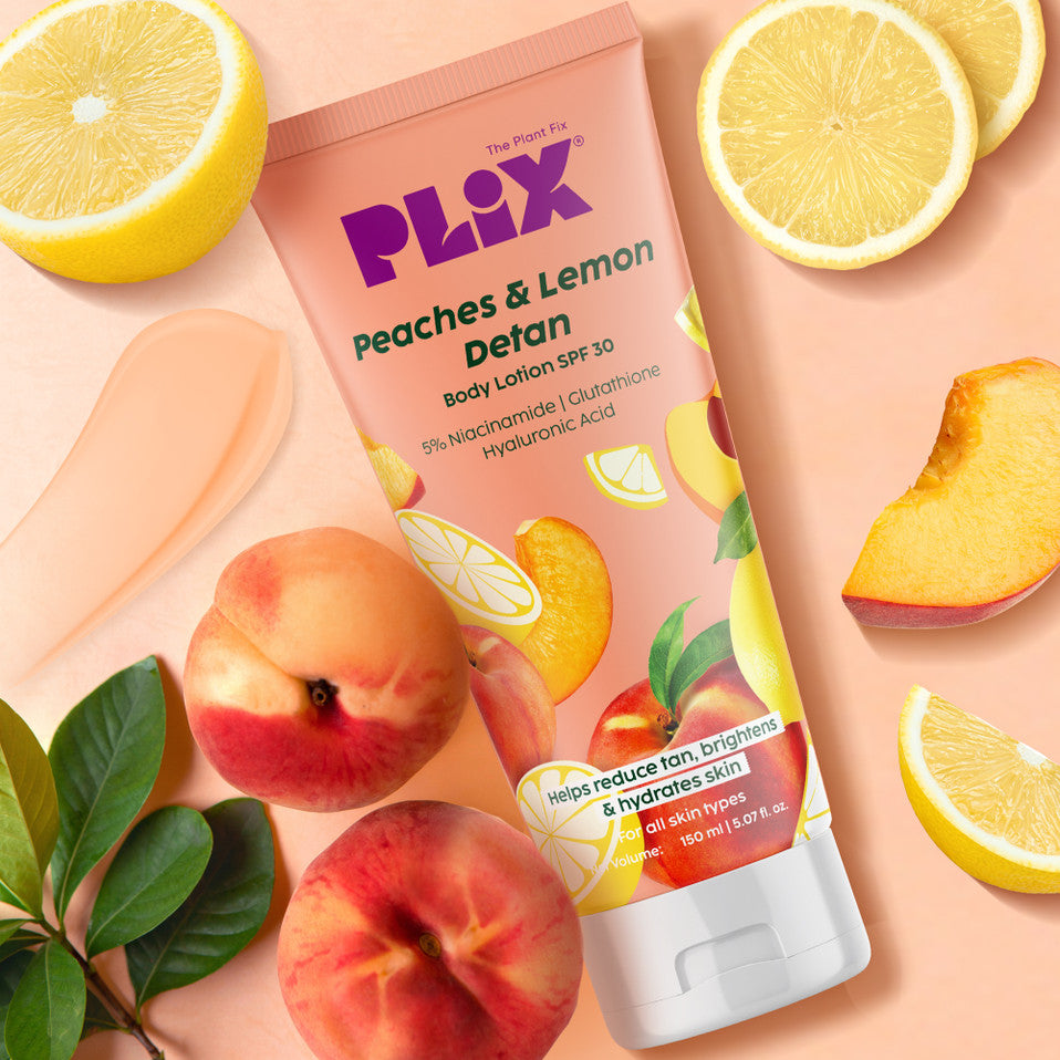 PLIX PEACHES 5% DETAN BODY LOTION