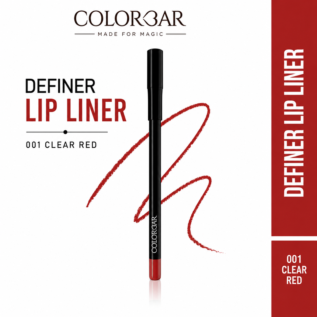 COLORBAR DEFINER LIP LINER CLEAR RED 001