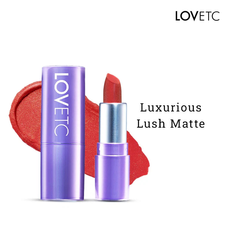 LOVETC POUT PERFECT ETC LUXE SHIMMER SATIN LIPSTICK
