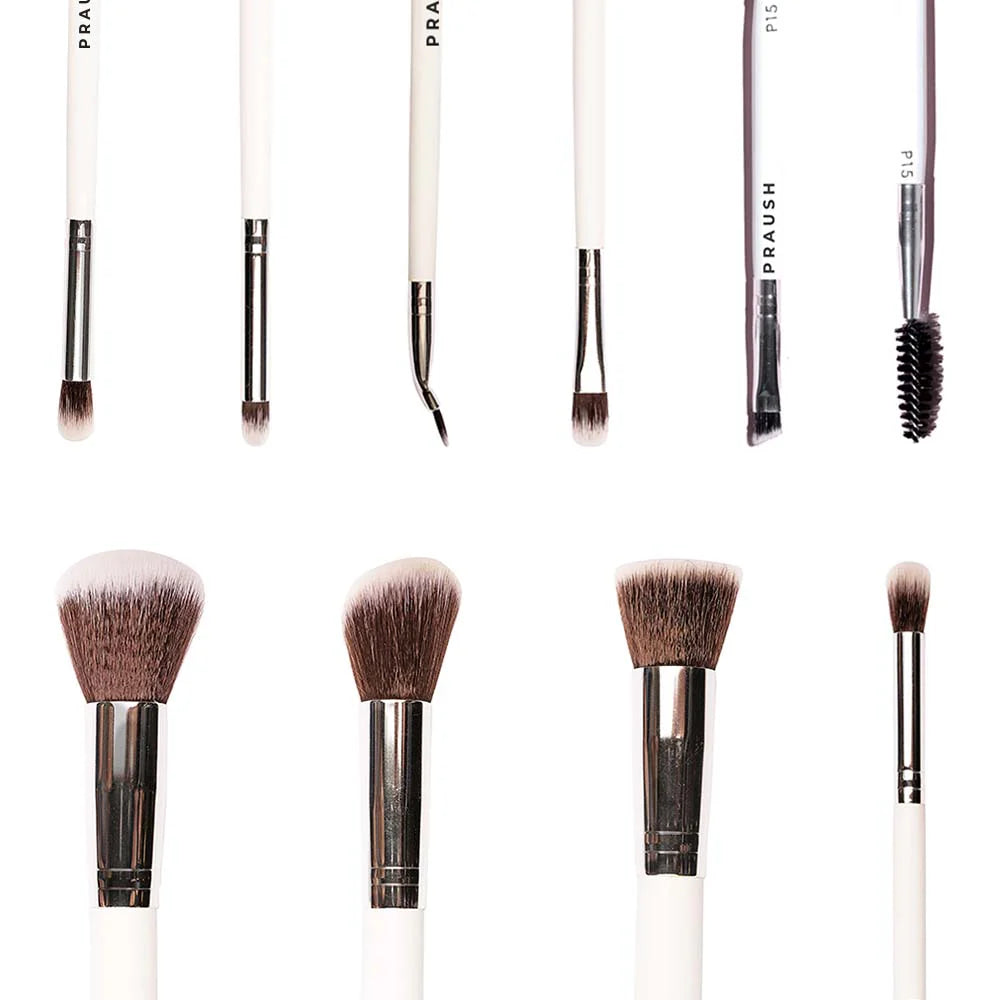 PRAUSH PROFESSIONAL MAKEUP BRUSHES SET OF 9 BRUSHES