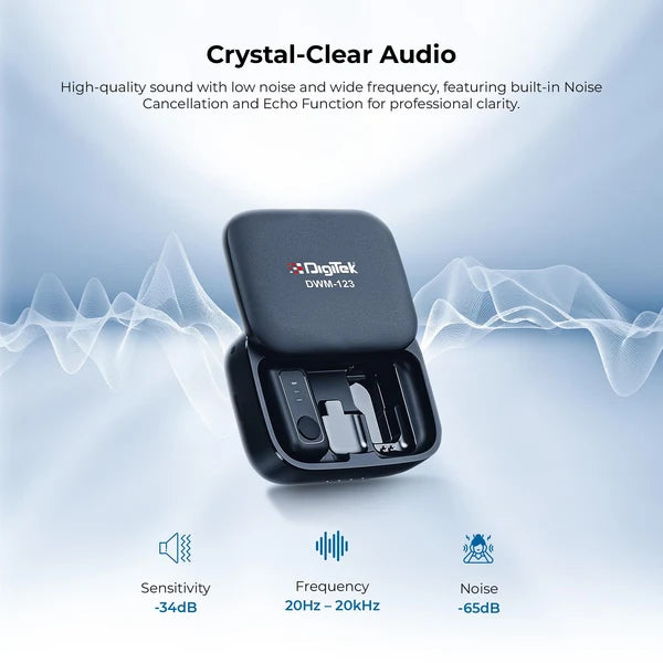 DIGITEK 2 IN 1 WIRELESS MICROPHONE SYSTEM DWM123