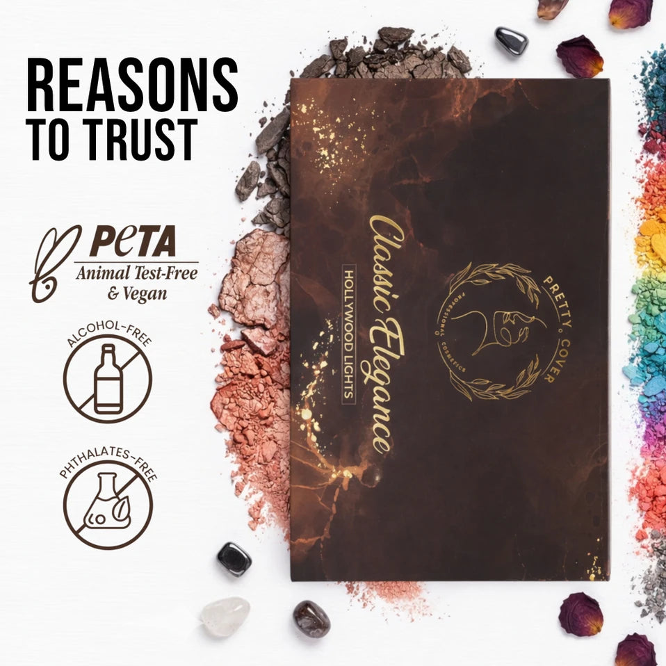 PRETTY COVER 45-Colour Classic Elegance Eyeshadow Palette