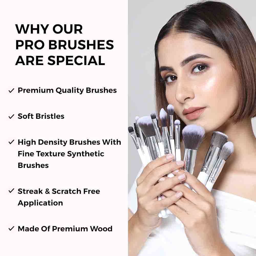PRAUSH PROFESSIONAL MAKEUP BRUSHES SET OF 9 BRUSHES
