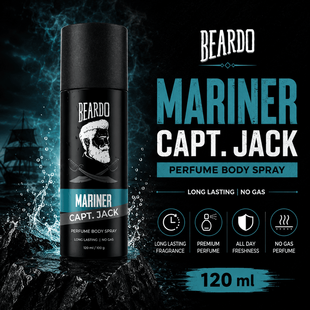 BEARDO Mariner Capt Jack Perfume Body Spray 150ml