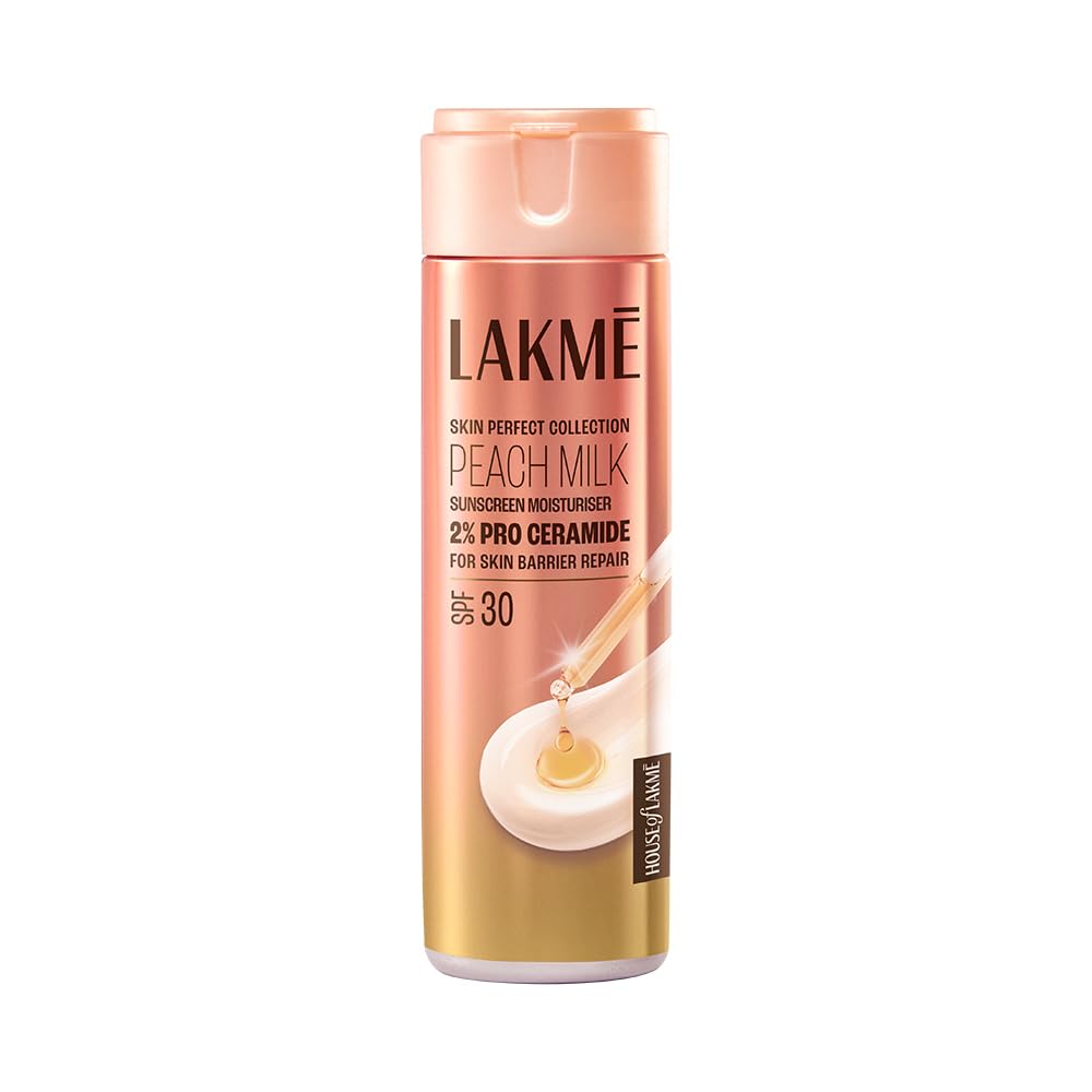 LAKME Skin Perfect Peach Milk Light Moisturiser 2% Pro-Ceramide - 60 ml
