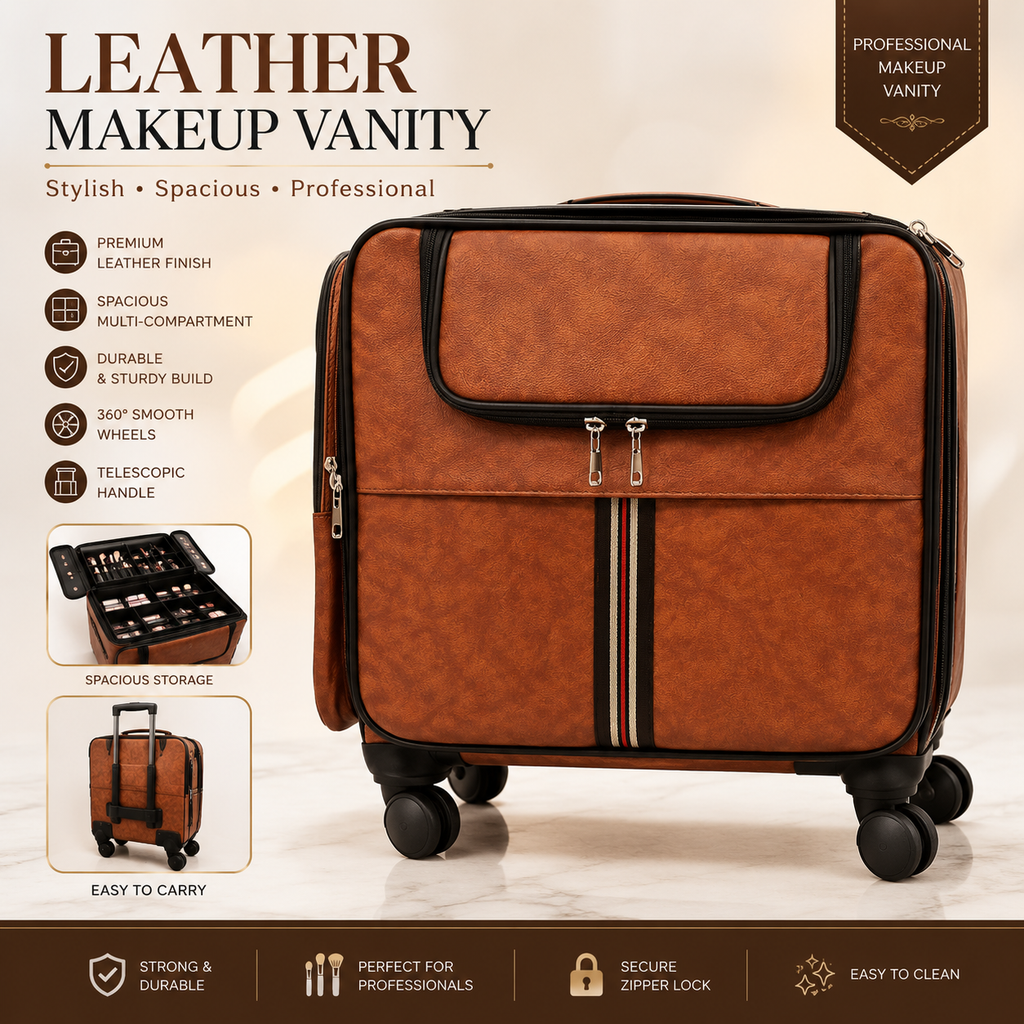 LEATHER MAKEUP VANITY