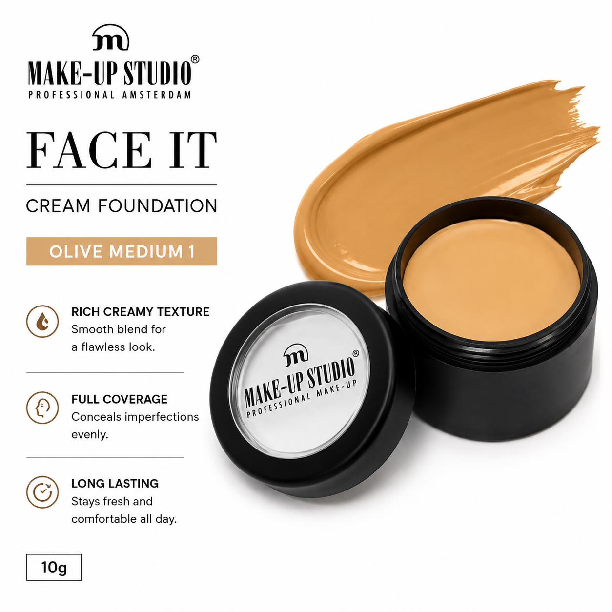 Make-Up Studio Face It Cream Foundation - Olive Medium 1