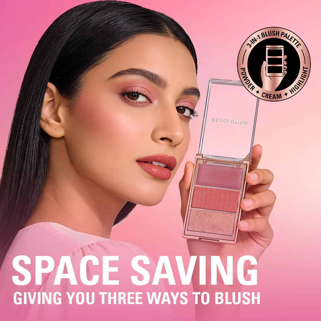 Revolution Blush Icon Palette aura points rose