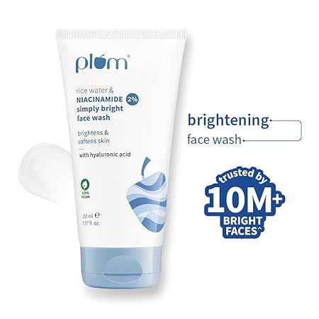 Plum Rice Water 2% Simply Bright Face Wash