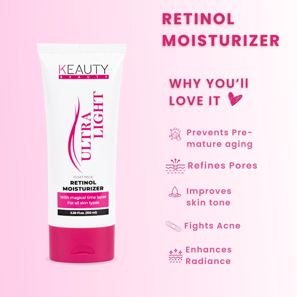 KEAUTY BEAUTY ULTRA LIGHT GOAT MILK RETINOL MOISTURIZER 100ml