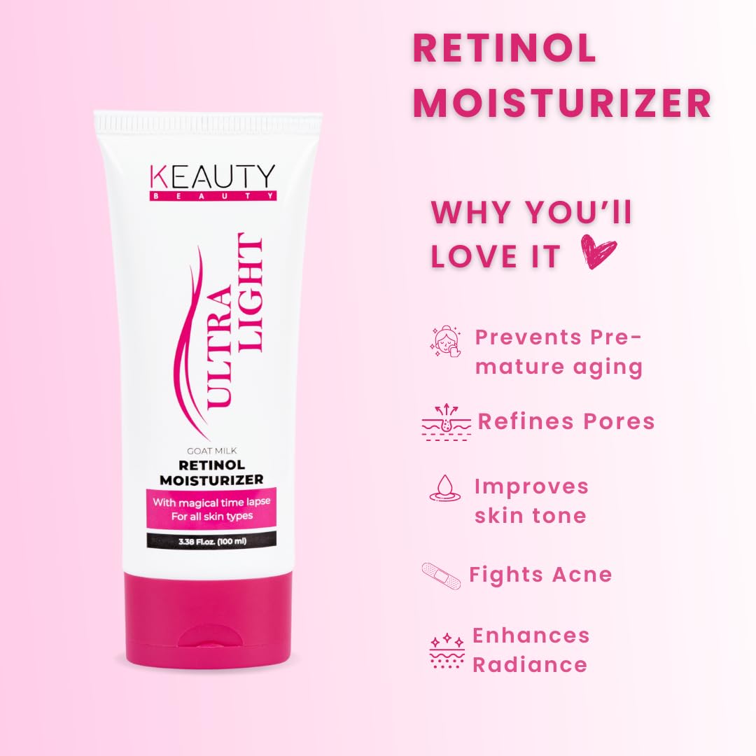 KEAUTY BEAUTY ULTRA LIGHT GOAT MILK RETINOL MOISTURIZER 100ml