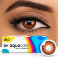 AQUALENS DAILY LENS NAUGHTY BROWN (PAIR OF 5)