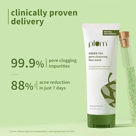 Plum Green Tea Pore Cleaning Face Wash 100 ml