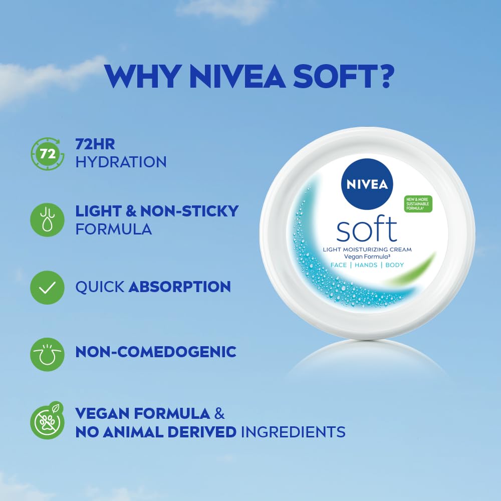 NIVEA SOFT LIGHT MOISTURIZING CREAM 300ml