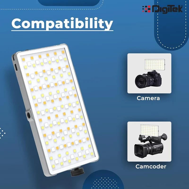 DIGITEK PORTABLE RGB LED VIDEO LIGHT D135