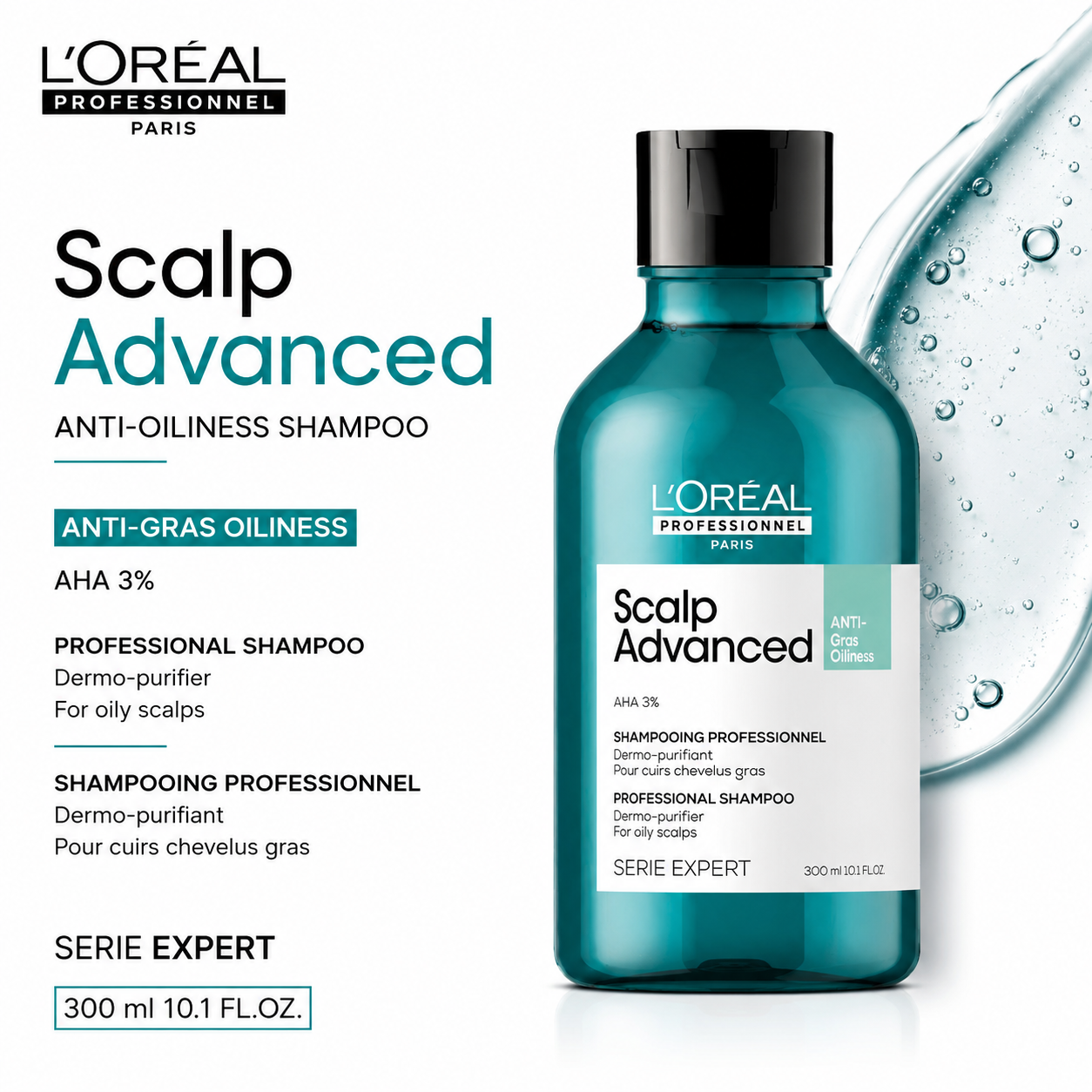 LOREAL SCALP ADVANCE ANTI OILNESS SHAMPOO