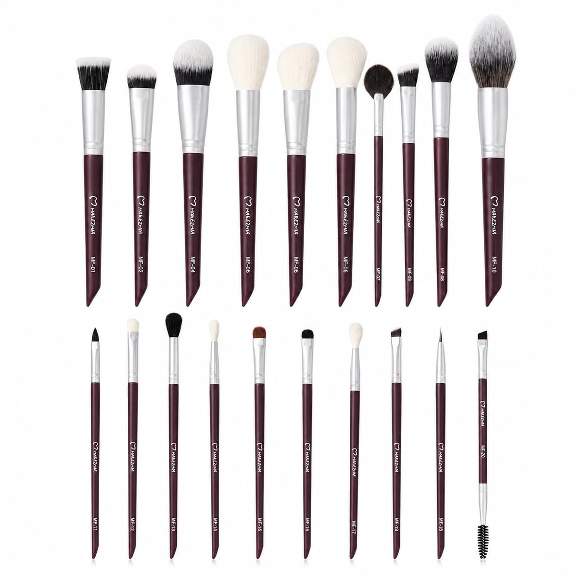 Makezmia Face Edit 20 Brushes Makeup Set