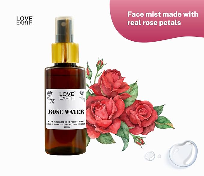 LOVE EARTH FACE MIST ROSE WATER 100ml