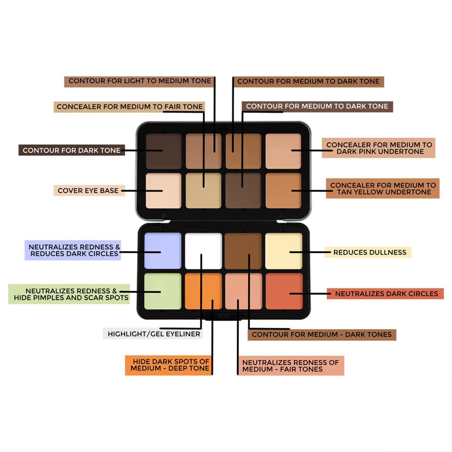 F52 16 COLOR CAMOUFLAGE HD PALLET CHP001