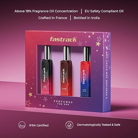 Fastrack Perfume Gift Set for Her L, B & W 20 ml x 3
