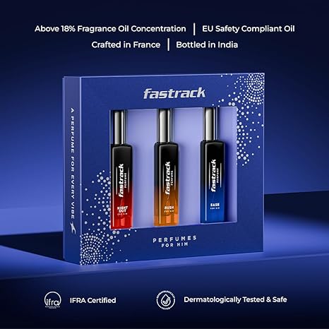Fastrack Perfume Gift Set for Him R, E & N 20 ml x 3