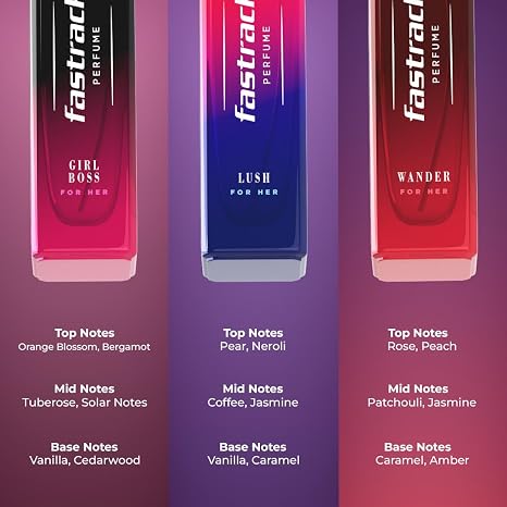 Fastrack Perfume Gift Set for Her L, B & W 20 ml x 3