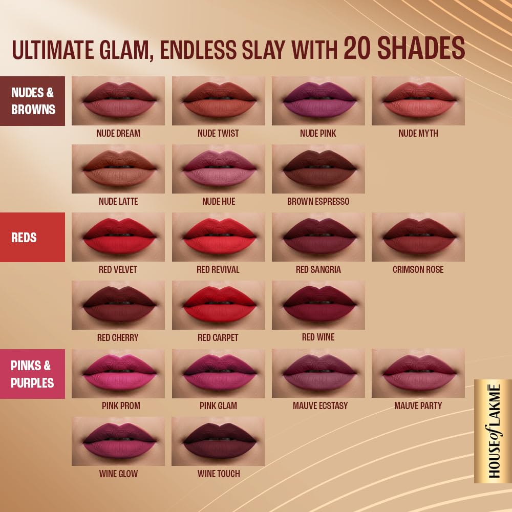 LAKME The Original Collection Ultimate Glam Liquid Lipstick - 02 Red Velvet