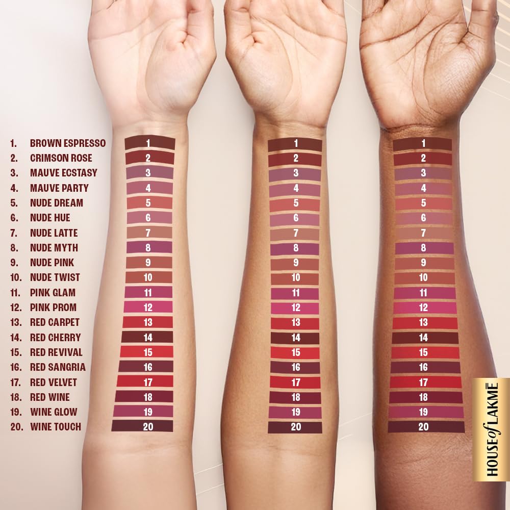 LAKME The Original Collection Ultimate Glam Liquid Lipstick - 26 Nude Latte