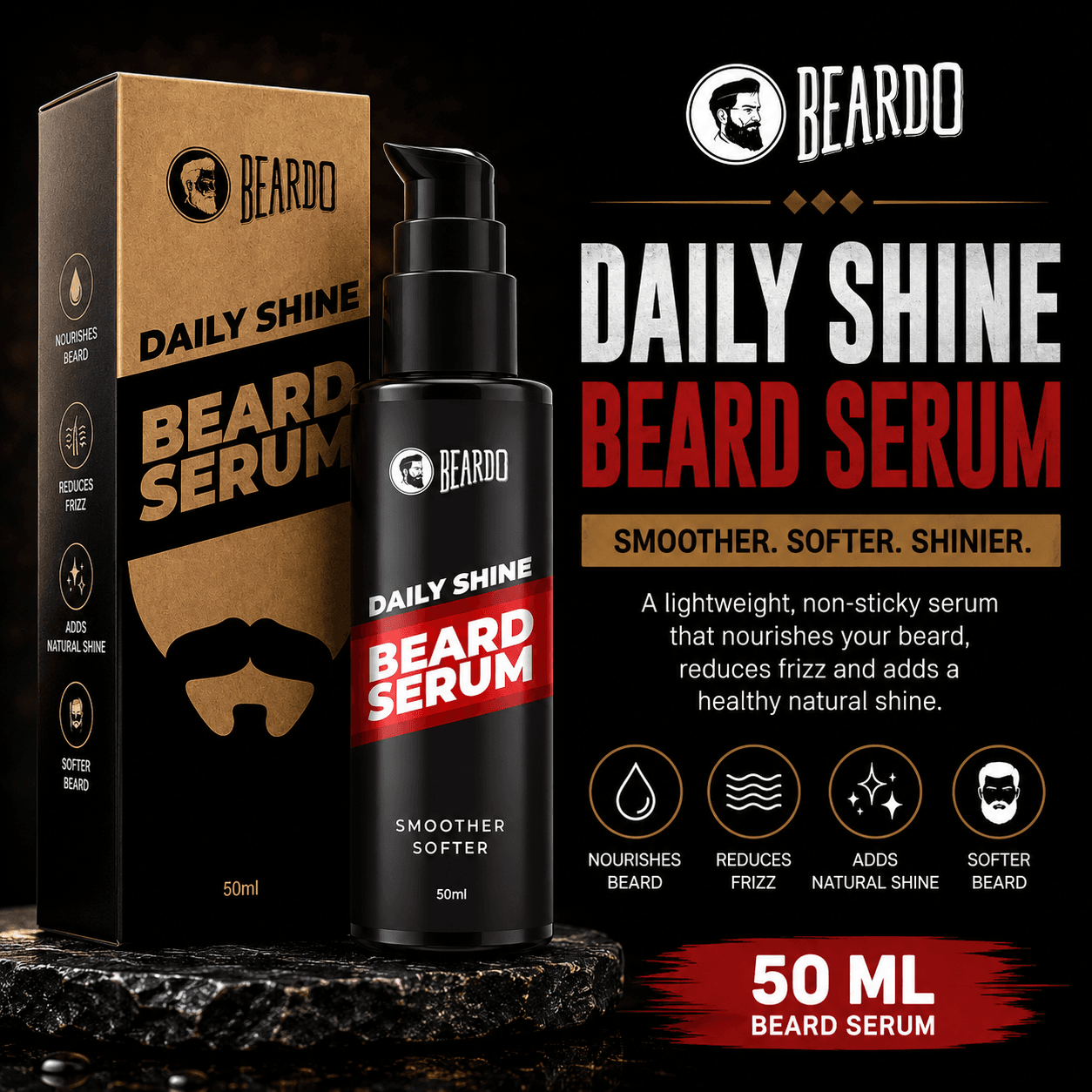 BEARDO DAILY SHINE BEARD SERUM 50ml