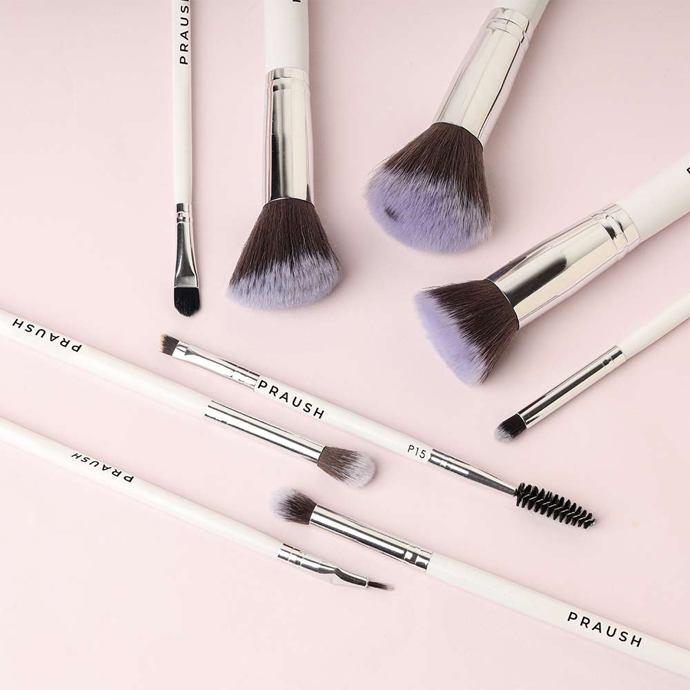 PRAUSH PROFESSIONAL MAKEUP BRUSHES SET OF 9 BRUSHES