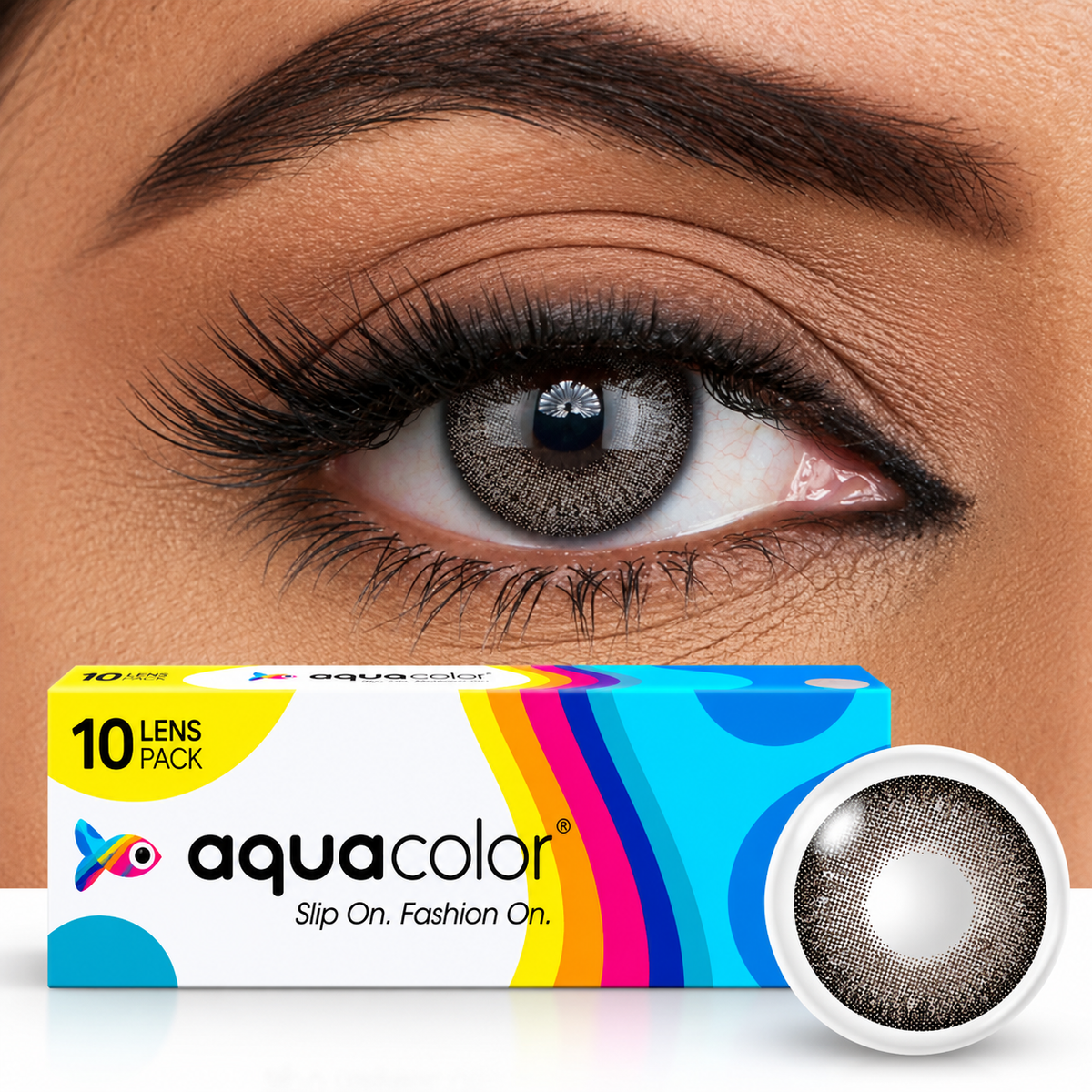 AQUALENS DAILY LENS MISTY GRAY (PAIR OF 5)