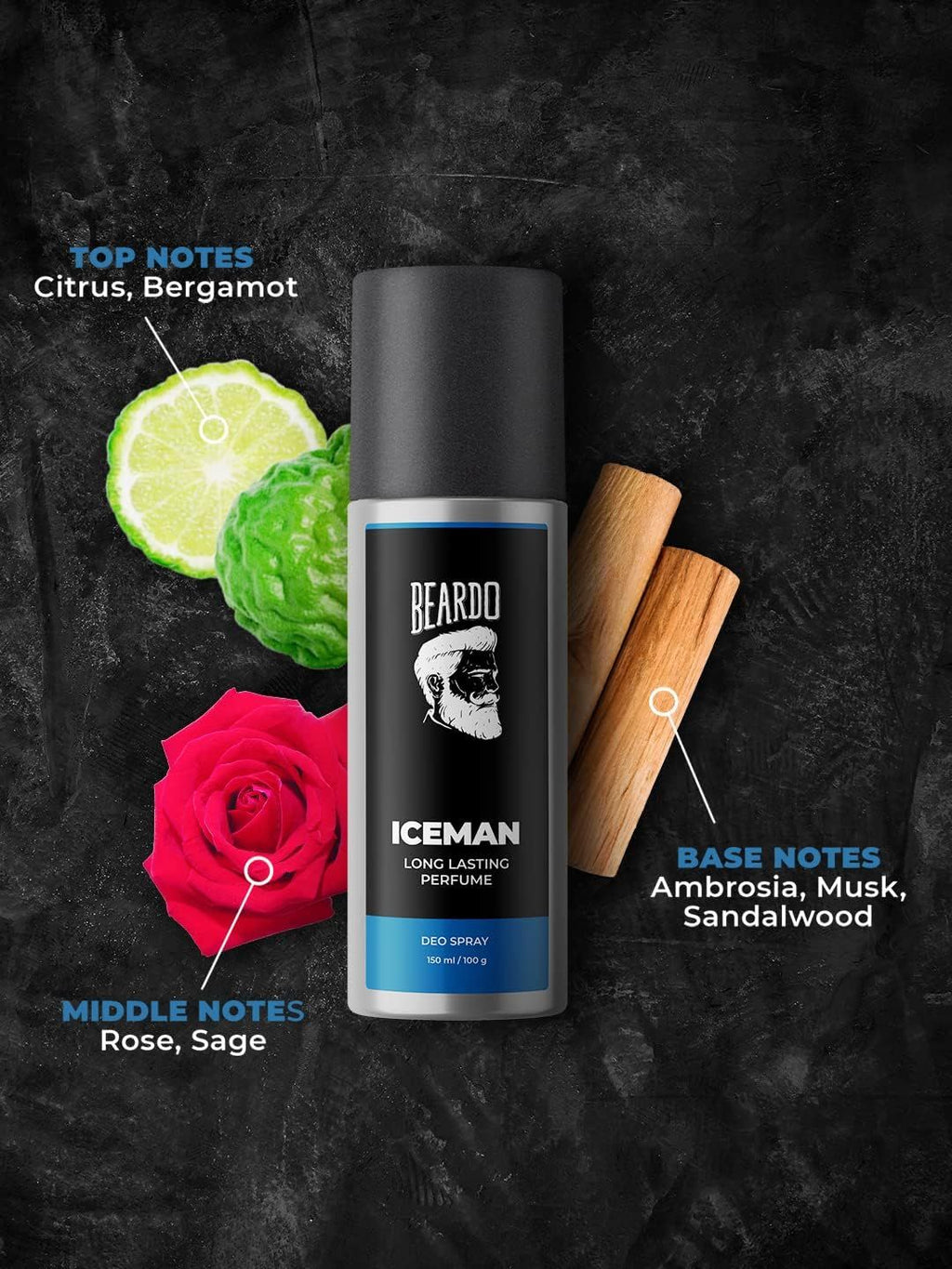 Beardo ICEMAN Body Spray for Men 150ml