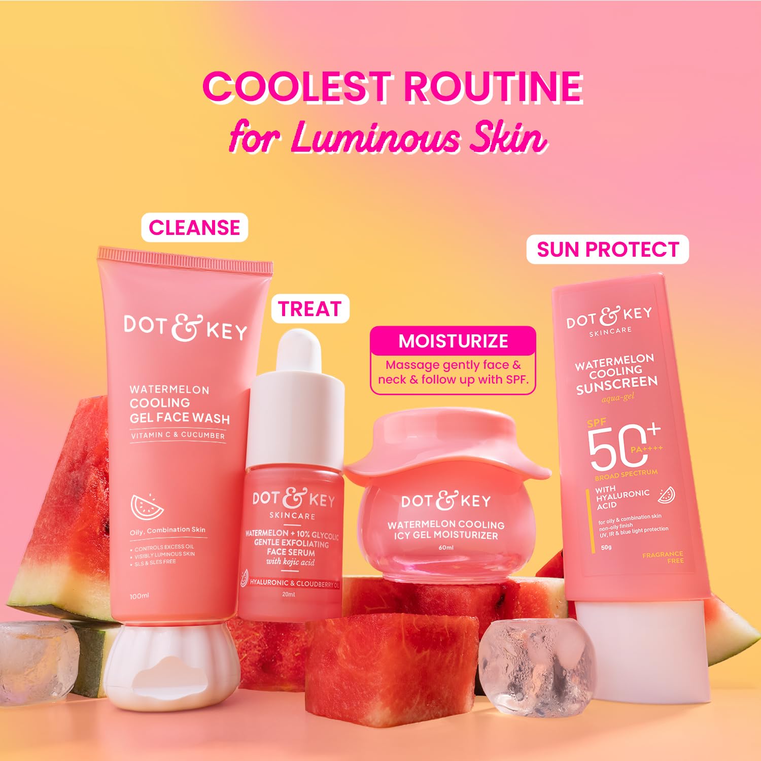 Dot & Key Watermelon Cooling Icy Gel Moisturizer with Hyaluronic