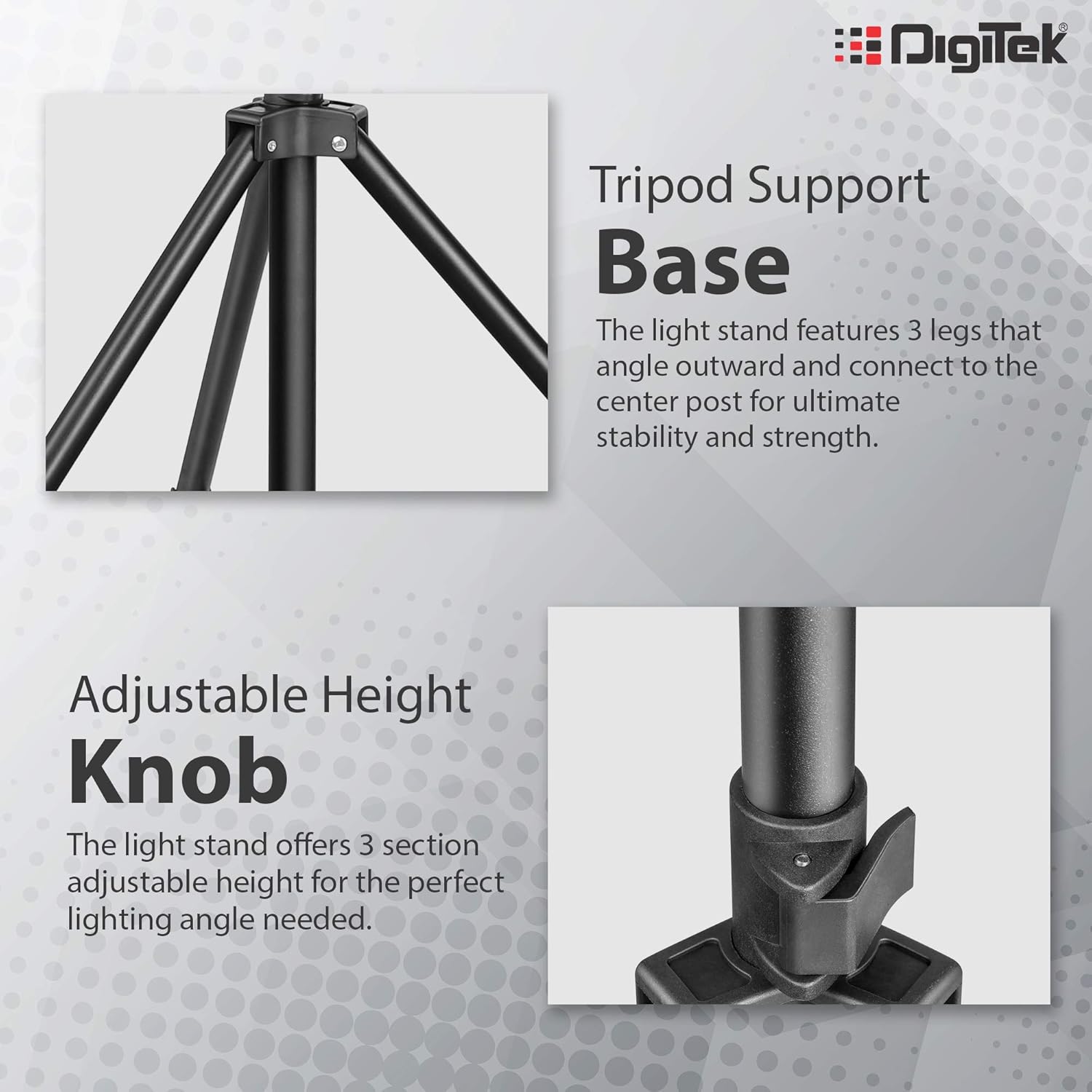 Digitek DLS-9FT Aluminum Alloy Light Stand 9 Feet