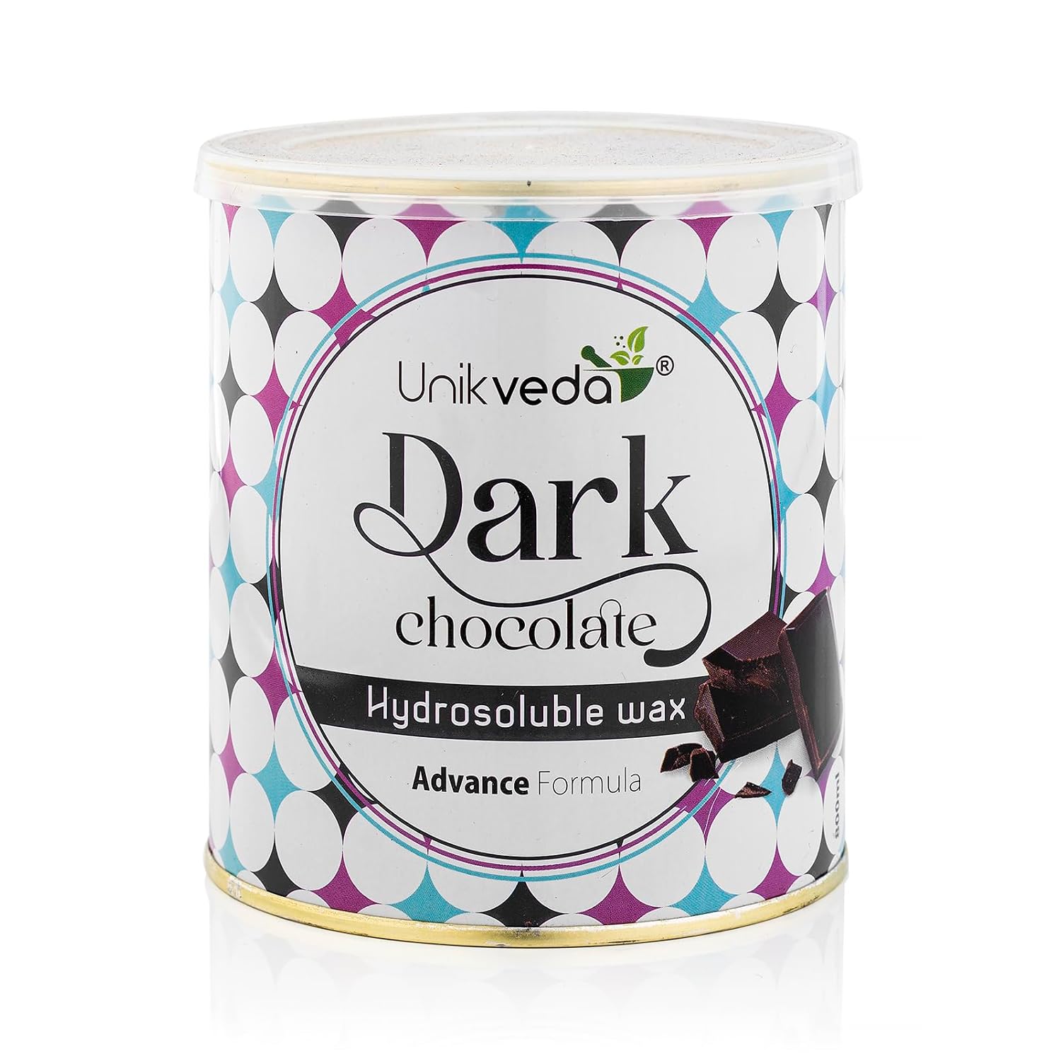 UNIKVEDA DARK CHOCOLATE HYDROSOLUBLE WAX 800ML