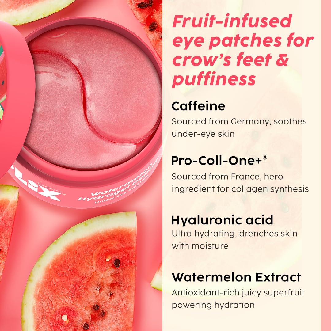 PLIX WATERMELON HYDRO GEL DEPUFF UNDER EYE PATCH