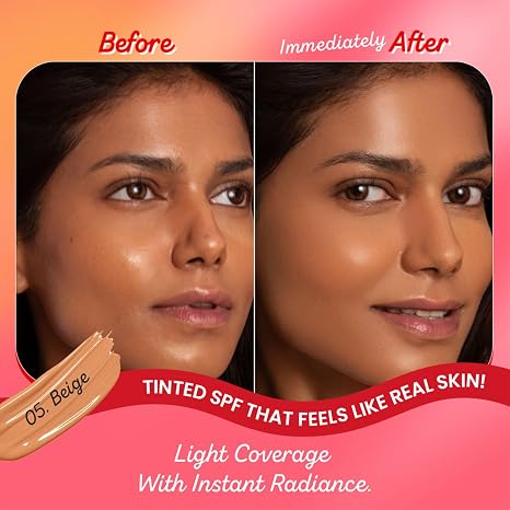 Dot & Key Strawberry Dew Tinted Sunscreen SPF 50+ Shade 03 Sand Medium