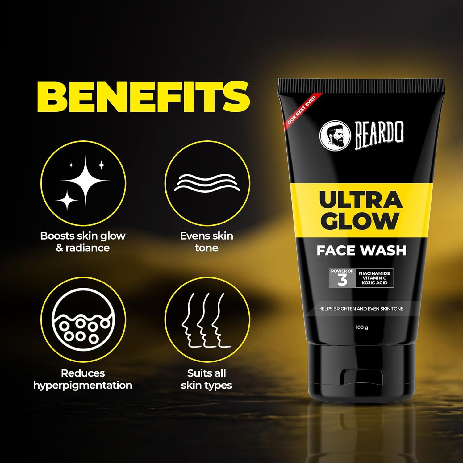 Beardo Ultraglow Face Wash for Men 100g