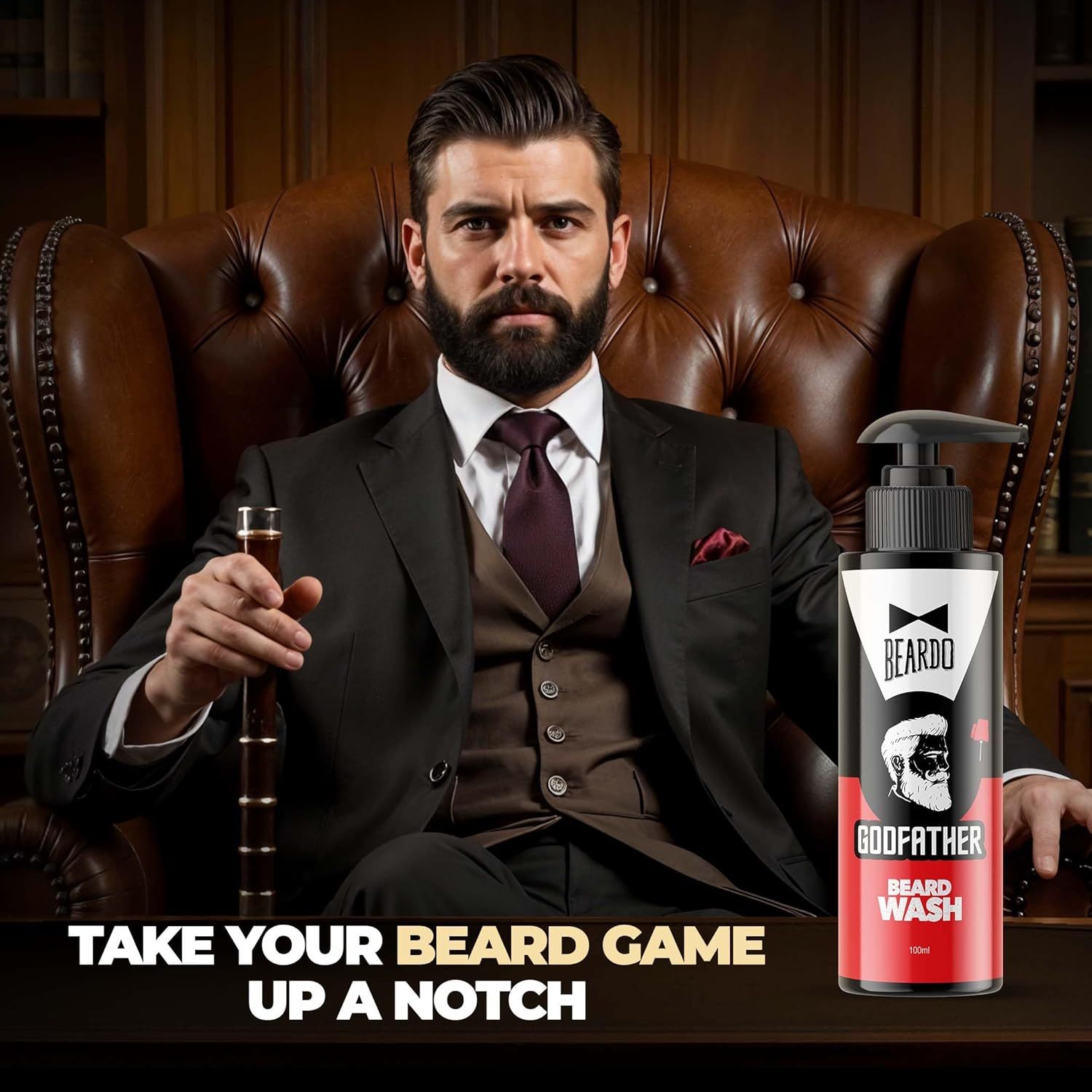 Beardo Godfather Beard Wash for men - 100ml