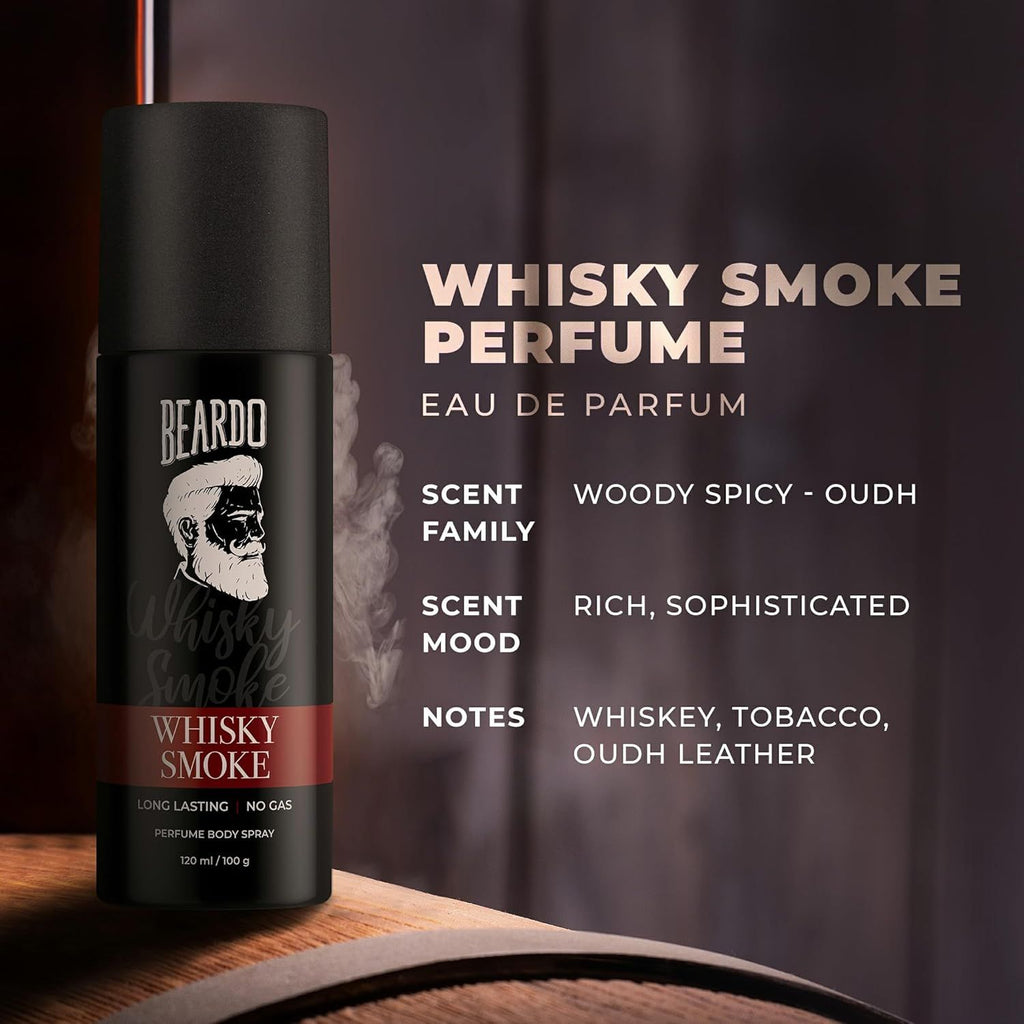 Beardo Whisky Smoke Perfume Body Spray for Men 120ml