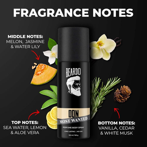 Beardo DON MOST WANTED Perfume Body Spray for Men - 120ml