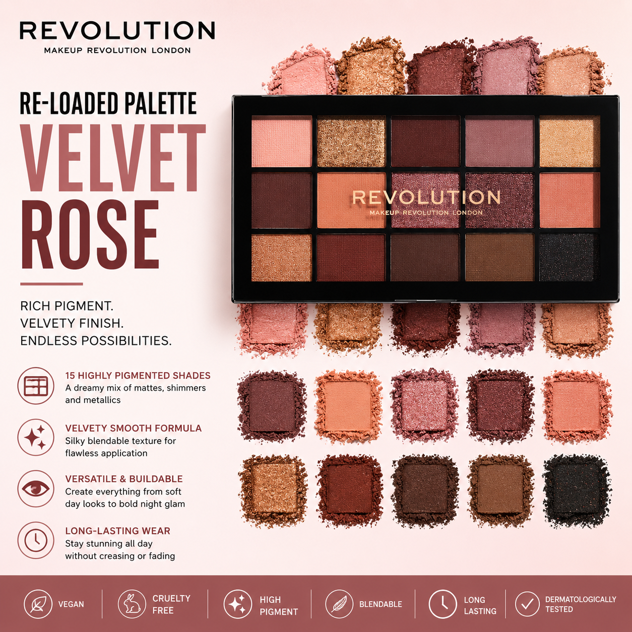 Revolution Re-Loaded Palette Velvet Rose