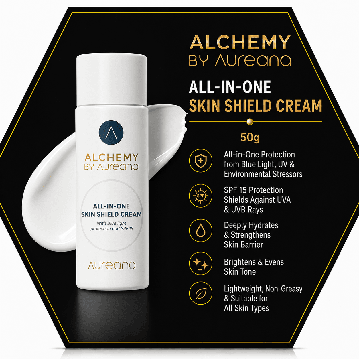 Alchemy By Aureana All-In-One Skin Shield Cream 50g